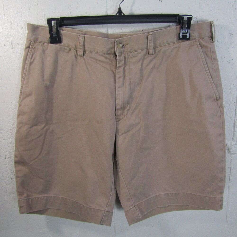Polo Ralph Lauren Men's Classic Fit Chino Shorts Size 36 Khaki 9" Inseam Cotton
